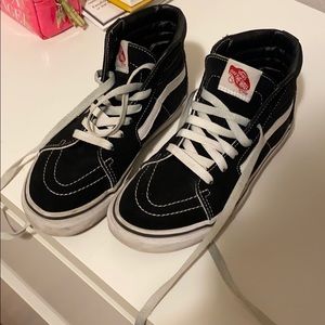 black high top vans